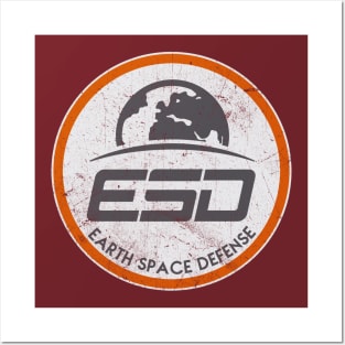 EARTH SPACE DEFENSE (plate) Posters and Art